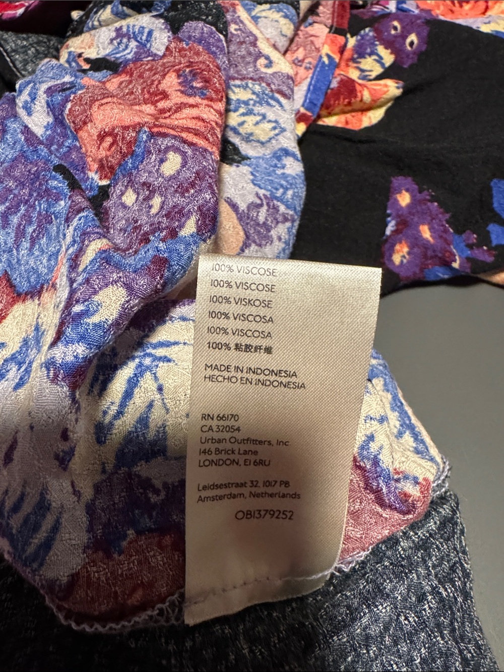 Free People Brunch a Bunch Mixed Floral Button-Front Tunic with Pink Accent - Picture 11 of 11